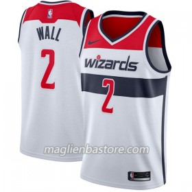 Maglia NBA Washington Wizards John Wall 2 Nike 2017-18 Bianco Swingman - Uomo